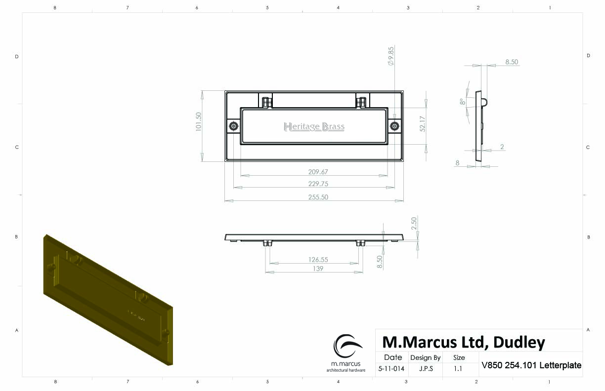 Arrone Heavy Duty Pattern Floor Door Stop 65 x 53 x 46mm Satin