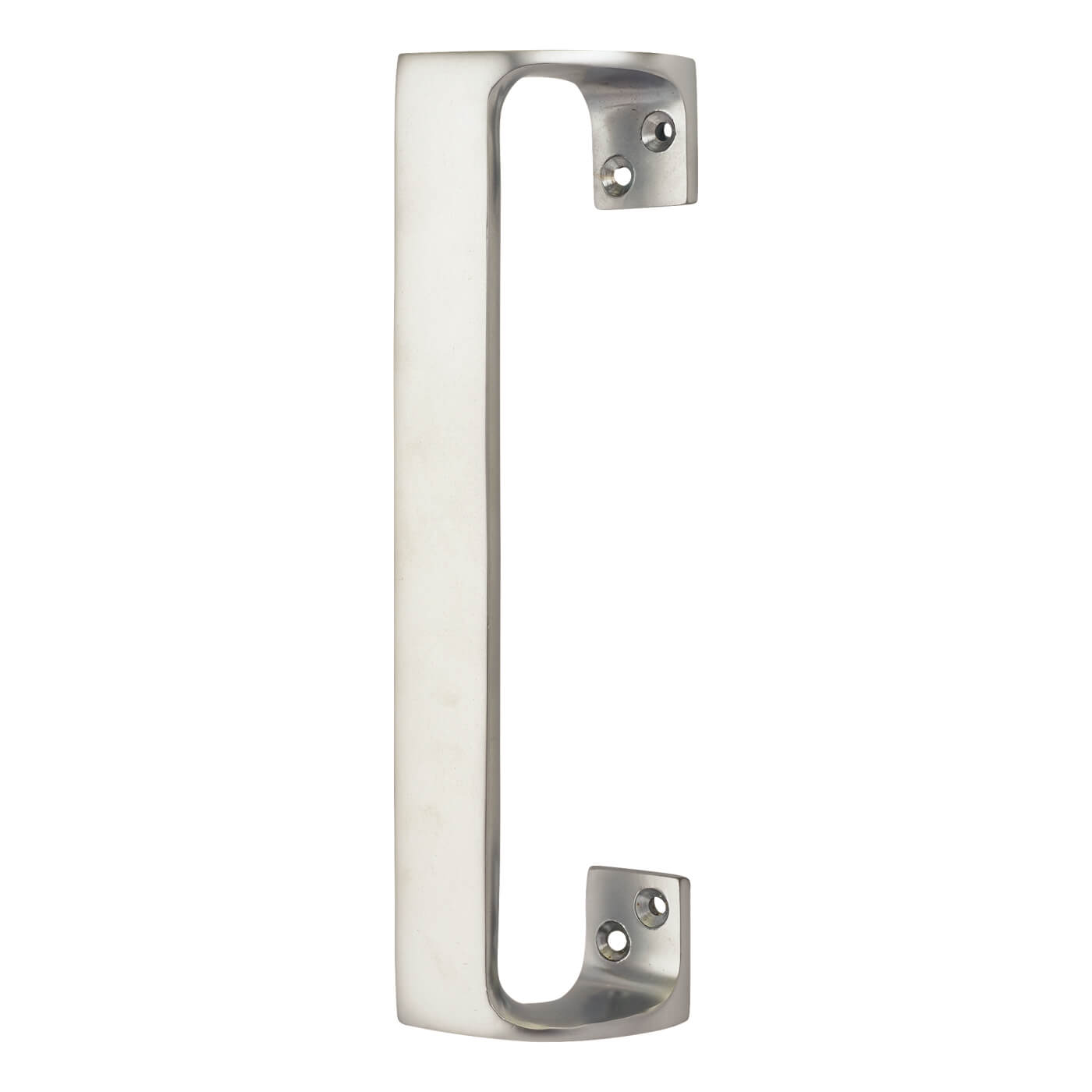 Modern Offset Entrance Pull Handle 225mm Centres Satin Chrome IronmongeryDirect