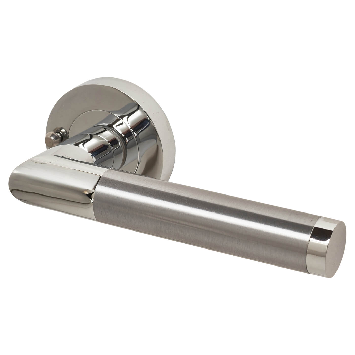 Excel Serena Lever Door Handle on Rose Privacy Set Polished/Satin
