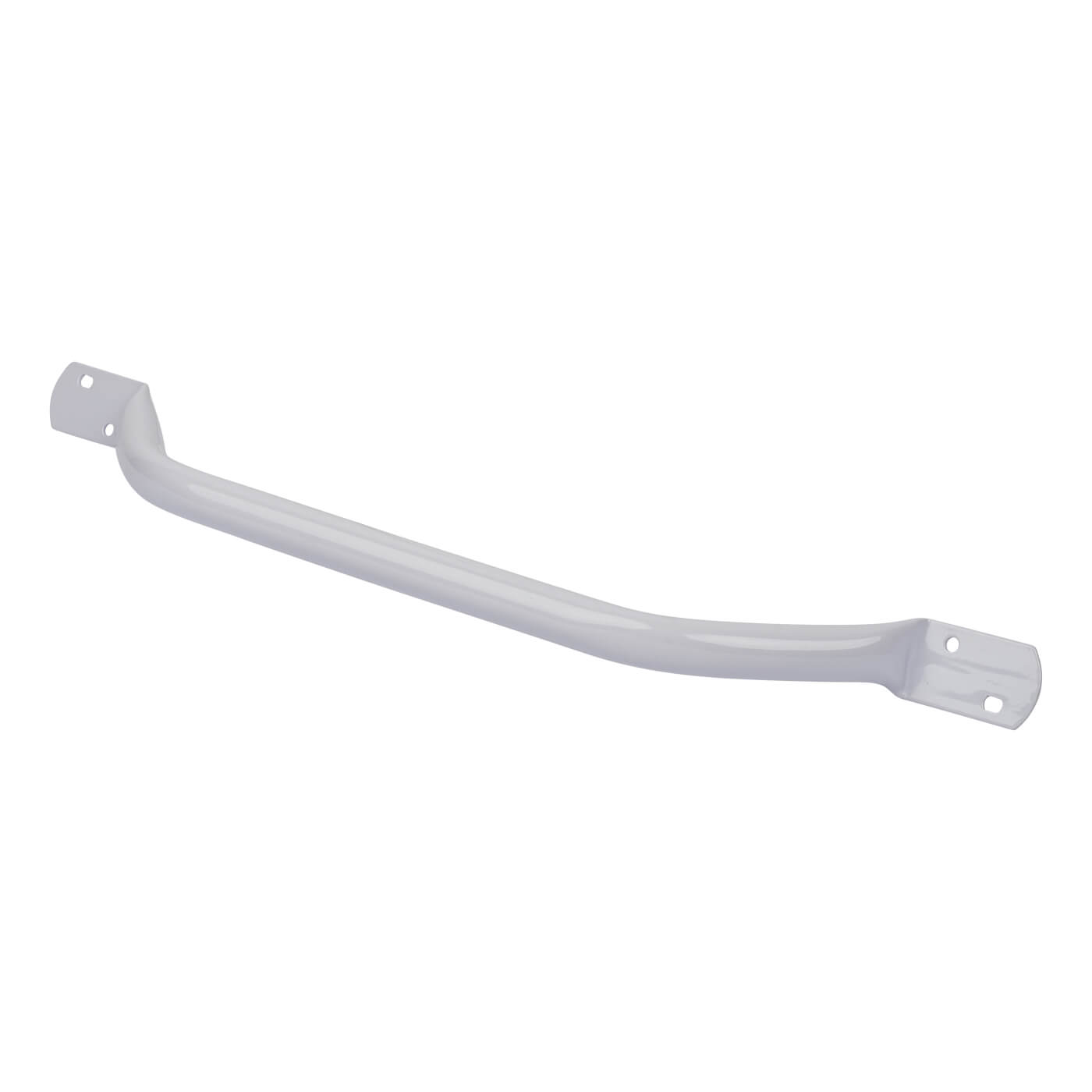 25mm Offset Flat End Steel Grab Rail 610mm White IronmongeryDirect