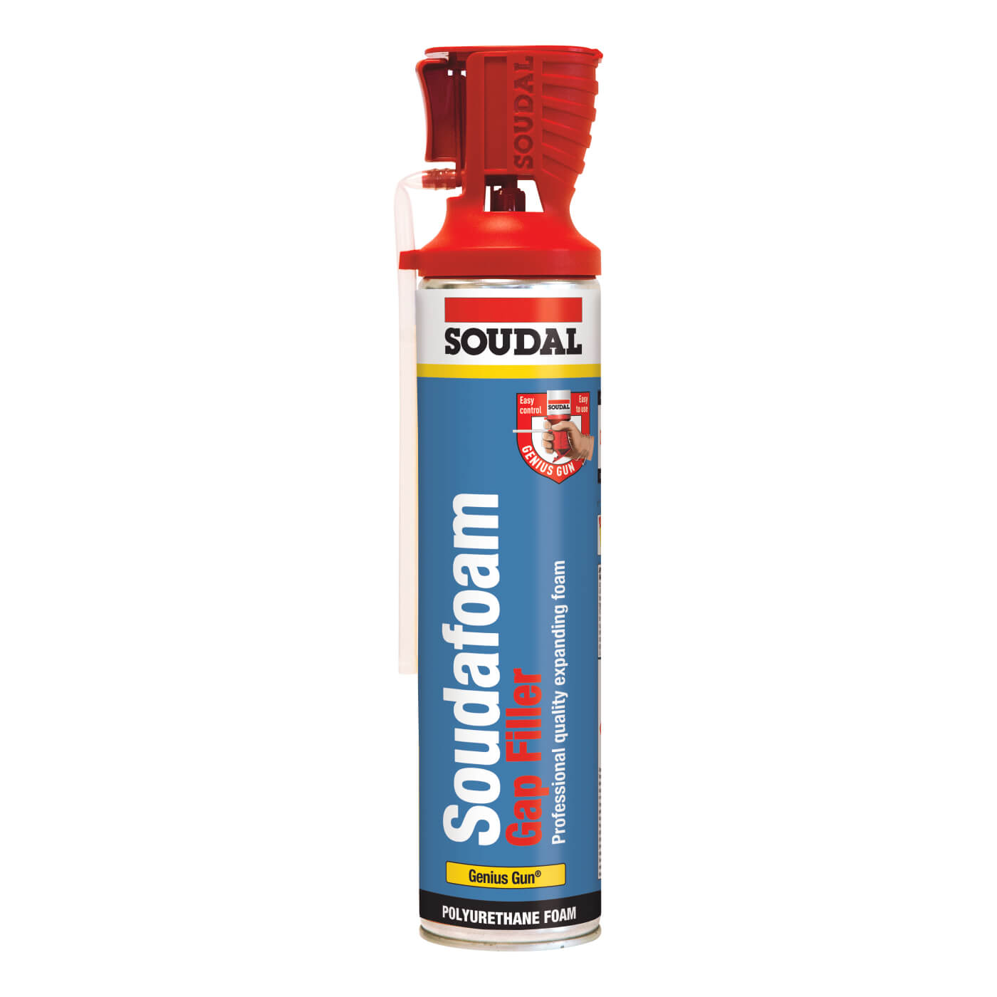 Soudal Soudafoam Gap Filler 600ml With Genius Gun IronmongeryDirect