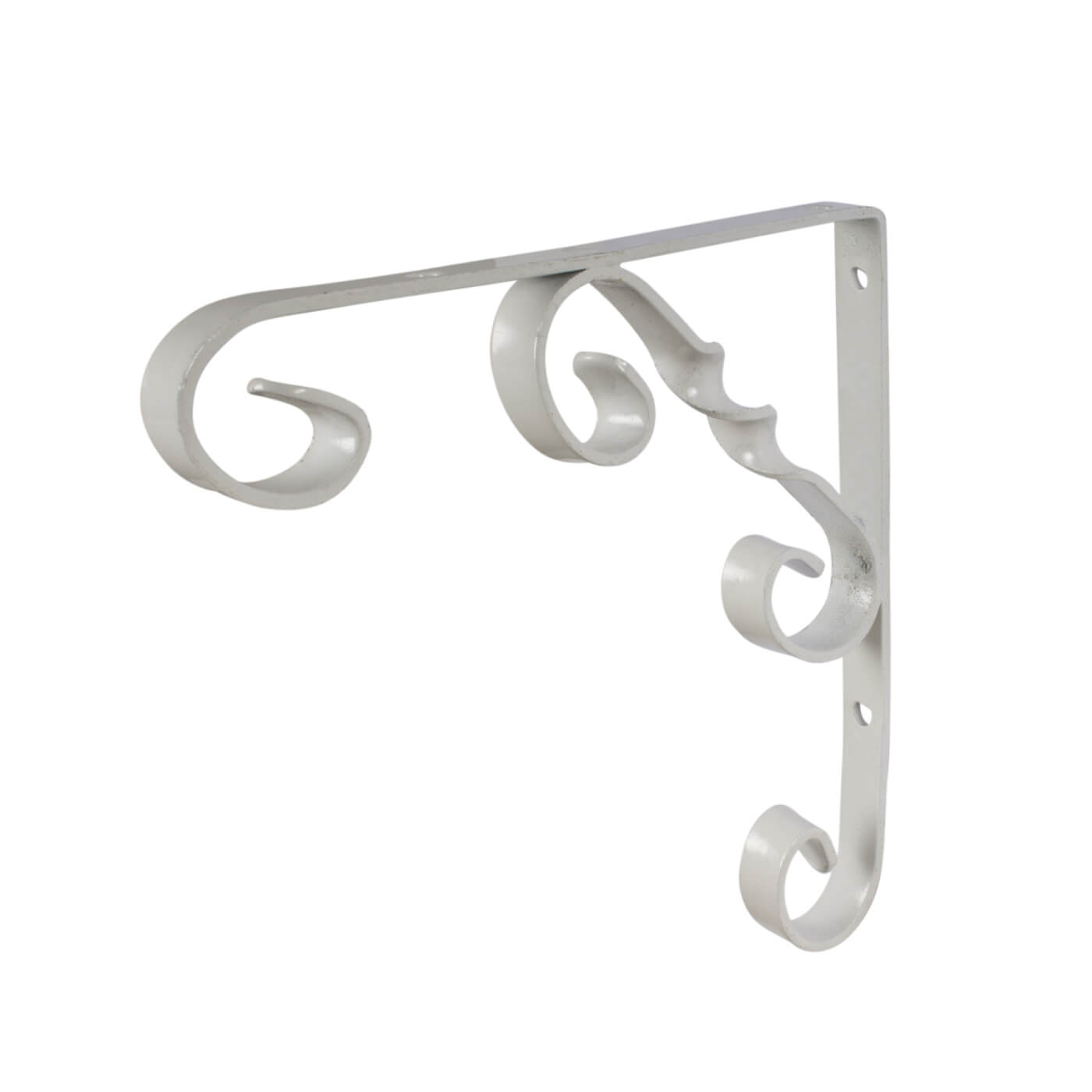 Ornamental Scroll Shelf Bracket 164 x 160mm White IronmongeryDirect