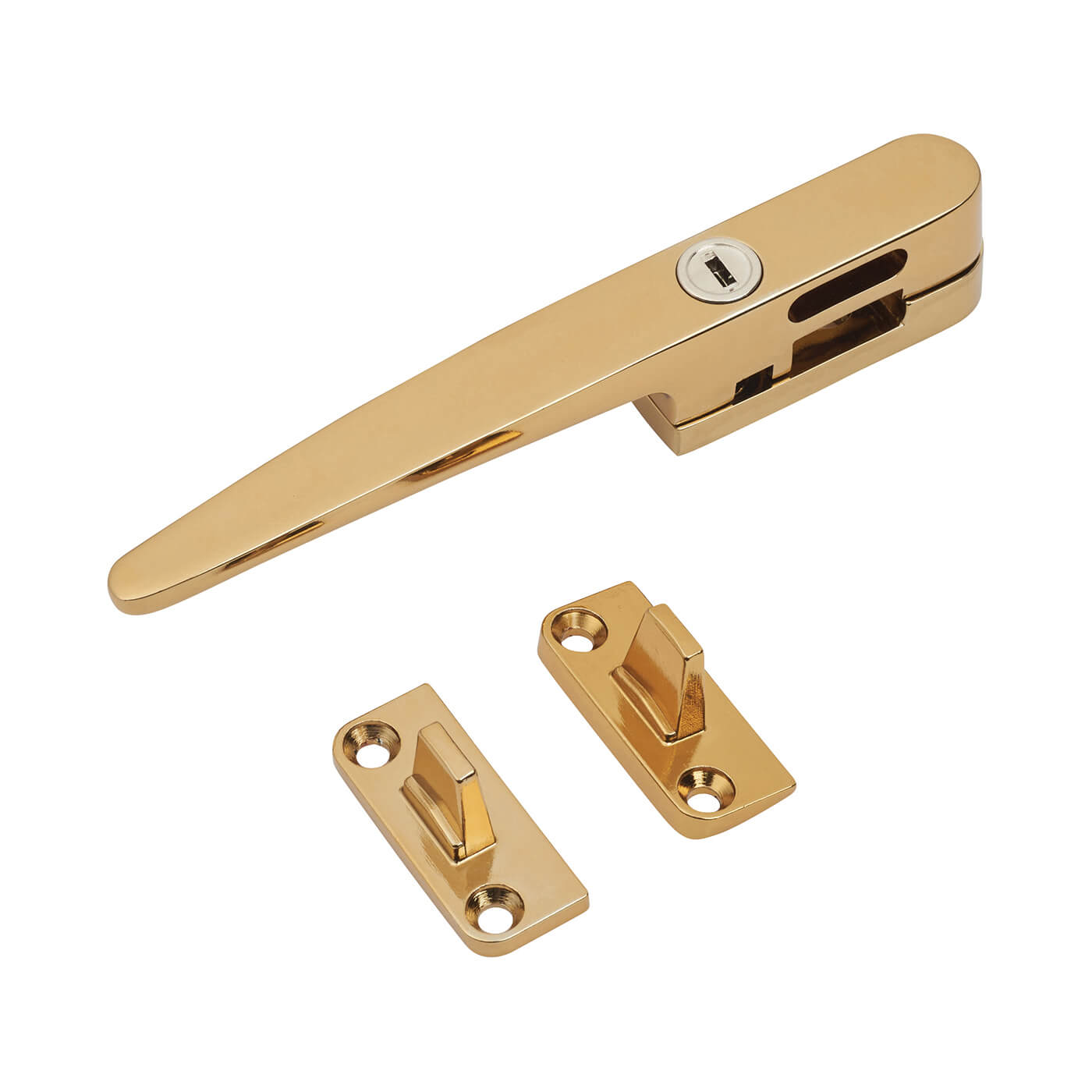LASA Timber Range Locking Wedge Window Fastener Gold IronmongeryDirect