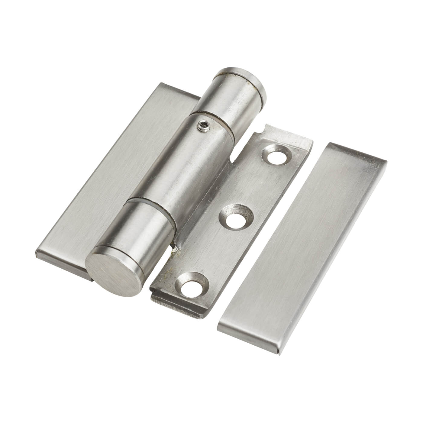 Spring Loaded Flush Hinge with Covers 75 x 58mm Satin Stainless